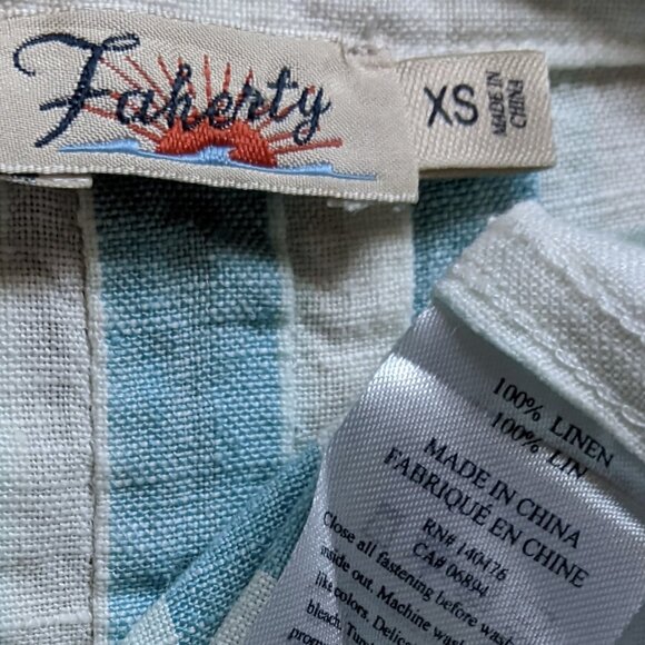 Faherty Linen Gemina Shift Mini Dress - Picture 4 of 7